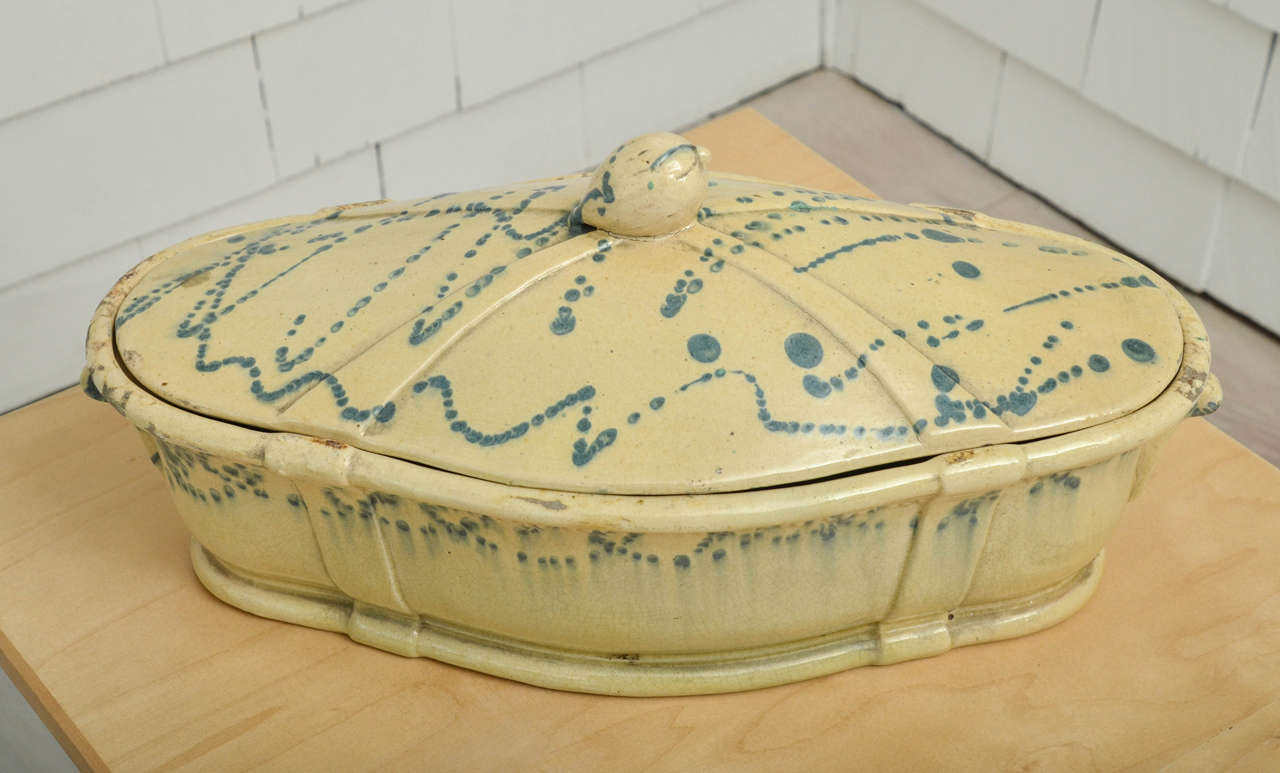 19th Century French Faience Covered Tureen 2